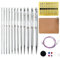 Tunisian Crochet Hooks Set Interchangeable with Case - 26pcs Metal Afghan Knitting Needles Kit 3mm-10mm with Long Cable & Ergonomic Grips