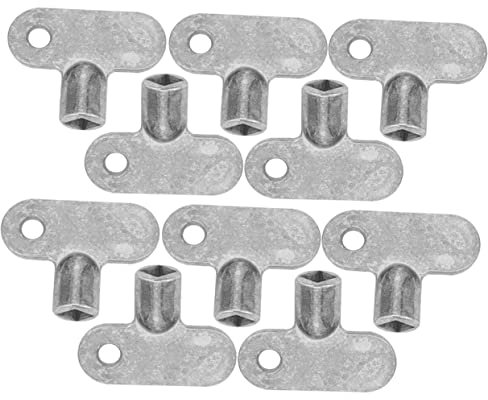 Angoily 10pcs Radiator Valve Key Water Key Gas Bleed Air Plumbing Compact Storage