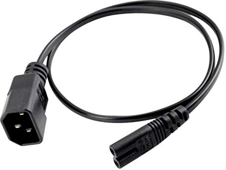 IEC 320 C14 auf C7 AC-Netzteil-Verlängerungskabel für PC-Monitor, PDU, USV, DMX