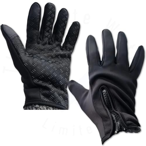 Soft Fabric Glove - Thermal Winter - Water Resistance Unisex Men Women Lightweight Touchscreen Gloves for Cycling Running Driving Cycling Climbing Hiking Skiing