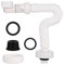 Evacuation evier,Siphon gain de place, Siphon lavabo flexible, evacuation evier 1 1/4 en à l'épreuve des odeurs, tuyau de vidange remplaçable，Extensible 320-780 mm