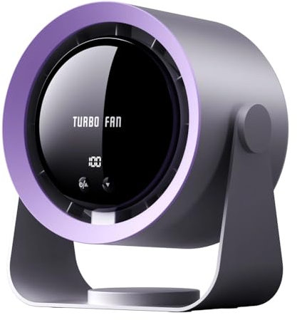 ISKDJBJG Electric Turbo Fan Wireless Cool Air Circulator Fan USB Rechargeable Desktop Wall Ceiling Fan Cool Air Ventilator,A