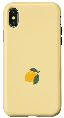 Hülle für iPhone X/XS Sommerliche Zitrone für sommerliche Zitronenfrucht