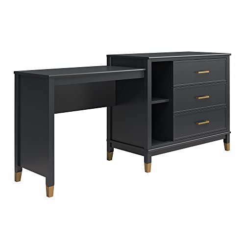 Westerleigh 3in1 Media Dresser Black, 50x184x85cm (DxWxH)