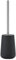 Zone Denmark Nova Toilet Brush, Porcelain and Stainless Steel, Toilet Brush with Brush Holder, Soft Touch Coating, Diameter 10.3 cm, Height 37 cm, Black
