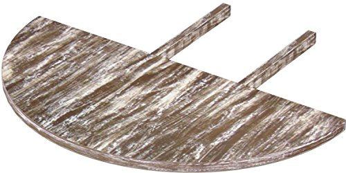 Ansteckplatten Set 60x120 Rund Shabby Antik Eiche Rio Classico oder Rio Kanto Pinie 2X Tischverlängerung Echtholz Größe & Farbe wählbar für Esszimmertisch Tisch ausziehbar Brasilmöbel