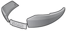 SHAD d1b481emr Ersatz Set Blende Links und rechts für Truhe SH48, Schwarz