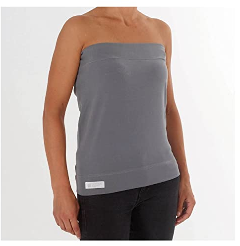 CANDIDE - Bandeau Peau à Peau Tube Gris - Tissus Doux - Mixte - Apaise Bébé - Renforce Le Lien Parent Bébé - Favorise La Lactation - 0-3 mois (L/XL)