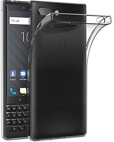AICEK Kompatibel mit BlackBerry Key2 Hülle, Transparent Silikon Handyhülle TPU Schutzhülle Bumper Crystal Clear Case