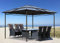 QUICK STAR Metall Garten Hardtop Pavillon 3x3,6m | Wasserdicht Winterfest Stabil | aus Doppelstegplatten Polycarbonat