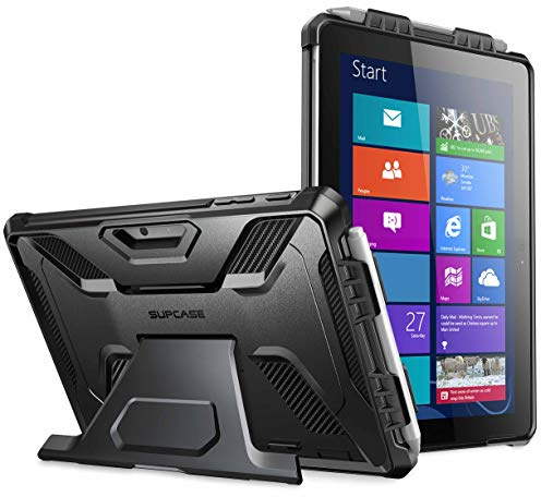 SUPCASE Hülle für Microsoft Surface Go 4 (2023) / Surface Go 3 (2021) / Surface Go 2 (2020) / Surface Go (2018) Bumper Case Rugged Schutzhülle [Unicorn Beetle Pro] mit Ständer (Schwarz)