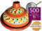 Marocstore.nl Tajine Tagine Set für 4 Personen Ø 30 cm – Keramik Tajine in Beige (Rund) mit Flammenverteiler & 190 g Gewürzmischung – Marokkanischer Schmortopf Vorteilspaket