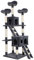 Mondeer Cat Tree Tower With Tunnel Condo Hammock Bed, 186cm Cat Activity Centres Scratching Post Tower Tree Pet Palace Cat Palace, Tall Cat Tree Climbing Tower, Grey