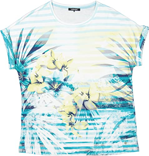 Olsen T-Shirt Short Sleeves, blau(darkaqua), Gr. 40
