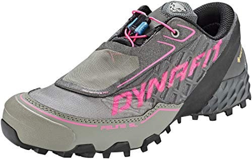 Dynafit Damen Feline SL W GTX Laufschuhe, Carbon/Flamingo, 38 EU