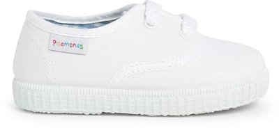 Pisamonas Zapatillas Niños De Cordones Talla 18 Color Blanco