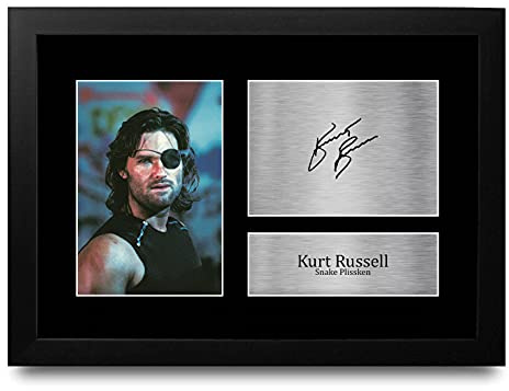 HWC Trading FR A4 Kurt Russell Escape from New York Geschenke Gedruckt, Signiert Autogramm Bild Für Film-Erinnerungsstücke-Fans - A4 Framed