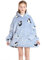 Shamdon Home Collection Kinder Übergroße Kapuzenpullover,Pullover Sweatshirt Mit Kapuze,Flanell Hoodie Decke mit Ärmel und Tasche für Jungen Mädchen