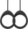 Ringke Finger Ring Strap [2 Pack], Rutschfest Haltbarer Silikon Fingerschlaufe Band Anhänger Kette für Universelle Handyhülle - Black