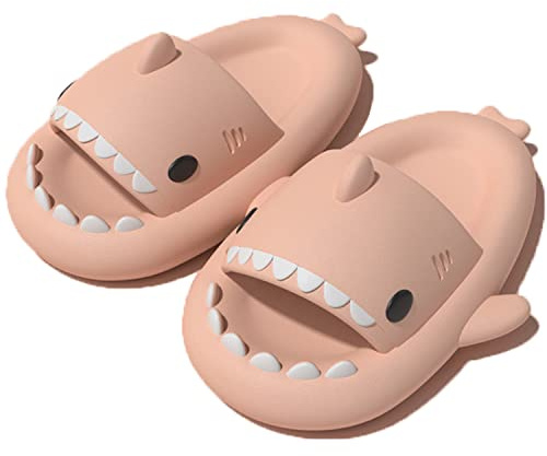 AioTio Claquettes de Requin Femme Homme Chaussons Tongs Sandales Femme Été Pantoufles de Douche Antidérapantes Confortables Chaussures de Plage et Piscine Shark Slides Slippers