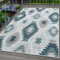 Indoor & Outdoor Teppich Wetterfest Berberi Design Teppich Küchen Balkon Terrasse Garten auch Wohnzimmer Teppich, Farbe: Blau, Größe: 80 x 250 cm