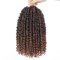 Xtrend 10 Inch 8 Packs Short Bob Pre-twisted Passion Twist Crochet Hair With Curly Ends Ombre Brown Looped Passion Twist Hair for Women(T30#)…