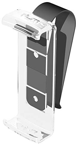 WHY EVO Visor Clip supporto porta telecomando garage per parasole, compatibile con radiocomando apricancello multifrequenza WHY EVO, trasparente, acciaio