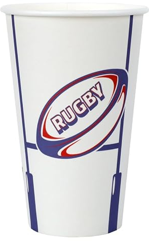 Santex mariage Lot de 10 Grands Gobelets Rugby 50cl