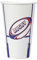 Santex mariage Lot de 10 Grands Gobelets Rugby 50cl