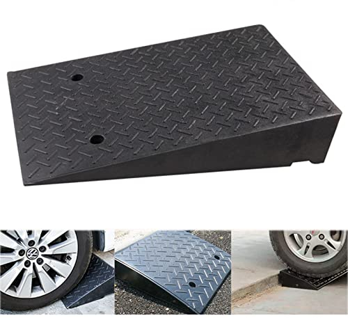 Trittplatte Rollstuhlrampe Bordsteinrampe Gummi Höhe 4~20cm Unebene Stufenrampe Autosteig Straßenstufenrampe Parkplatz Fahrrad Hohe Schrittecke Flexibel Leise Anti-Rutsch (Size : 50 * 80 * 14cm)