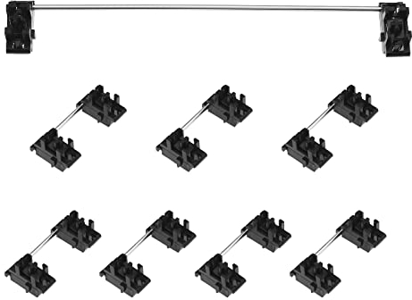 ECSiNG 7 Stück 2U Stabilisatoren & 1 Stück 6.25U Stabilisator Ersatz Mechanische Tastatur Stabilisatoren Plattenhalterung Stabilisatoren Tastatur Zubehör