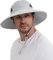 Wmcaps Sun Hats, Wide Brim UPF 50+ Sun Hats for Men Summer Beach Safari Hat UV Protection, Foldable Fishsing Walking Hiking Boonie Hat with Breathable Mesh and Adjustable Chin Stra (Light Grey)