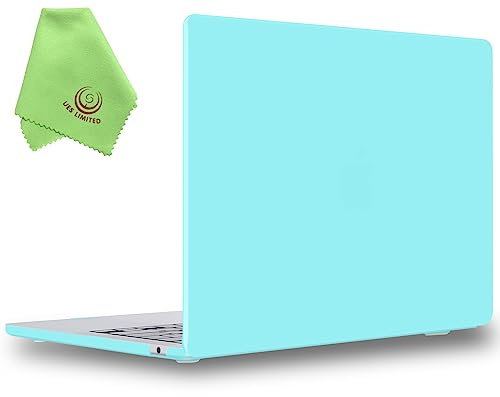 UESWILL Case Compatible with MacBook Air (15 inch, M2 M3 M4 M5, 2023 2024 2025 2026) Model A3448 A3241 A3114 A2941, Matte Hard Shell Cover + Microfiber Cloth, Turquoise