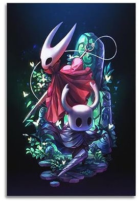 VZRSQZK Hollow Knight Videospiel-Poster, dekoratives Gemälde, Leinwand-Wandposter und Kunstdruck, modernes Familienschlafzimmer-Dekor-Poster, 30 x 45 cm