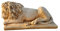 OUTLET DEL GIARDINO Statua Leone Da Collezione Leone In Polvere Di Marmo Leone Cinema Altezza 22 Cm - Lunghezza 38 Cm - Larghezza 20 Cm - Peso: 15 Kg