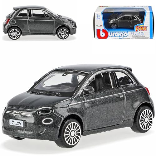 Bburago - FIAT 500E - Realistisches Modellauto im Maßstab 1:43 (zufällige Auswahl aus den verfügbaren Farben), offizielle FIAT-Lizenz, empfohlenes Alter 3+ Jahre