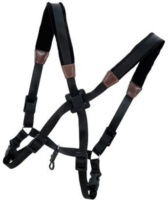 Changyeah Saxophon-Schultergurt, Universal Doppel-Schultergurt aus Leder für Saxofon, Saxophongurt aus Leder mit Verbreiterte Schulterpolster und Verstellbare Schnalle