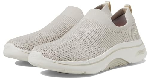 Skechers Women's Go Walk Arch Fit 2.0 - Paityn Sneaker, Taupe, 8