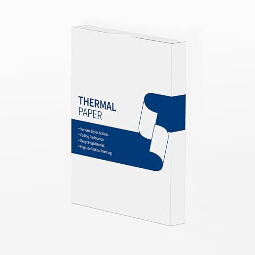 Thermopapier A4 für Mobiler Drucker M08F/M832/M833/M834/M835/Q302, Kompatibel mit Brother, Phomemo, Itari, HPRT MT800/MT800Q, Thermopapier 8.27 x 11.69 (210mm x 297mm) 100 Blatt
