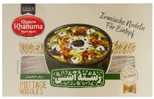 Bandnudeln für Suppe, Isfehans Art 500gr Suppennudeln Reshte Ash