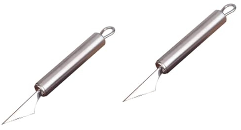 Garneck 2 Stücke Obst Slicer Werkzeug Graver Für Obst Gravur Obst Schneiden Werkzeug Für Salat Dekorationen