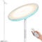 LED Deckenfluter, 3700LM Superhell Modern Stehlampe Dimmbar, 2700K-6500K Stehlampe mit Fernbedienung Unterstützung Touch, 5 Farbtemperaturen mit Memory& Timer-Funktion Stehlampe für Wohnzimmer - Weiß