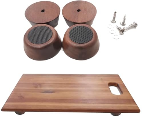 kep-Mve Wooden Cutting Board Feet - wooden chopping board feet with non-slip silicone feet for butcher block cutting board feet silicone Wooden Cutting Board Legs with Screw