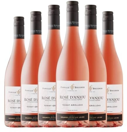 Bougrier Rosé Anjou 75 cl Rosé-Wein (Karton mit 6 Flaschen von 75 cl)