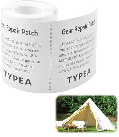 MxyVrix Transparentes Klebeband für Zeltreparatur und Daunenjacken Wasserdichtes, TPU-Flicken-Patch-Set | Markisen, Sofas, Taschen, Schuhe (eine Rolle von 7,5x153cm)