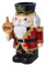 XLWLLNJ Nussknacker-Statue, Kerzenhalter, Stumpenkerzen, Kerzenständer, Weihnachtsdekoration, Kerzenständer für Foto-Requisiten, Feiertags-Esstisch, Freude