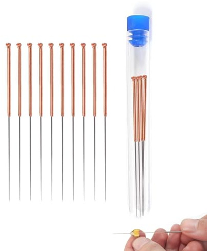 BORDSTRACT 3D Drucker Düsen Reinigungsnadel, 10 Stück Edelstahl 0,8 mm Nozzle Düsenreinigungsnadel Set für 3D Drucker Extrucker Zubehör und Instandhaltung