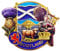 Scotland Magnet - Scottish Heritage Souvenir Magnet - Scotland Flag Fridge magnet - Edinburgh Iconic Landmarks Gift Gold Colour Metal Magnet