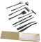 HAPINARY Kit Giardino Zen 9 Pezzi Mini Set Rastrelli Rastrello da Giardino Zen Strumenti di Meditazione Forniture Artigianali