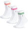 Occulto Damen & Herren Motiv Tennissocken mit Streifen 3er Pack (Modell: Summer), Statement Tennis Socken Drinks 35-38